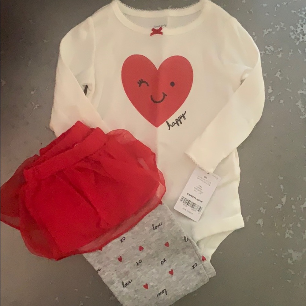 NWT Girl Valentines Outfit